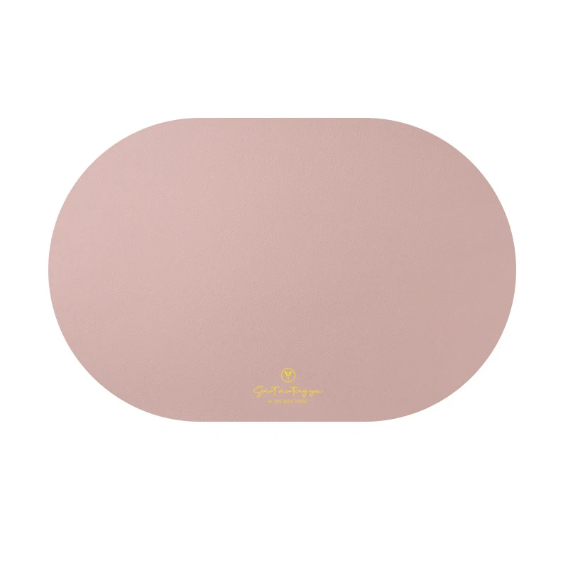 

Inyahome Placemats Leather Set of 1 Coasters 1 Placemat for Dining Table Washable Wipeable Waterproof No Slip Heat Resistant Mat