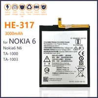 100 real 3000mah he317 he 317 for nokia 6 n6 ta 1000 ta 1003 ta 1021 ta 1025 ta 1033 ta 103 smart phone high quality battery