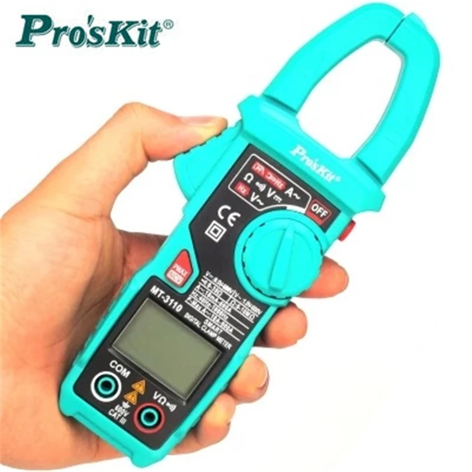 

NEW Pro'skit MT-3110 intelligent clamp meter dual screen digital display multimeter ammeter automatic range backlight