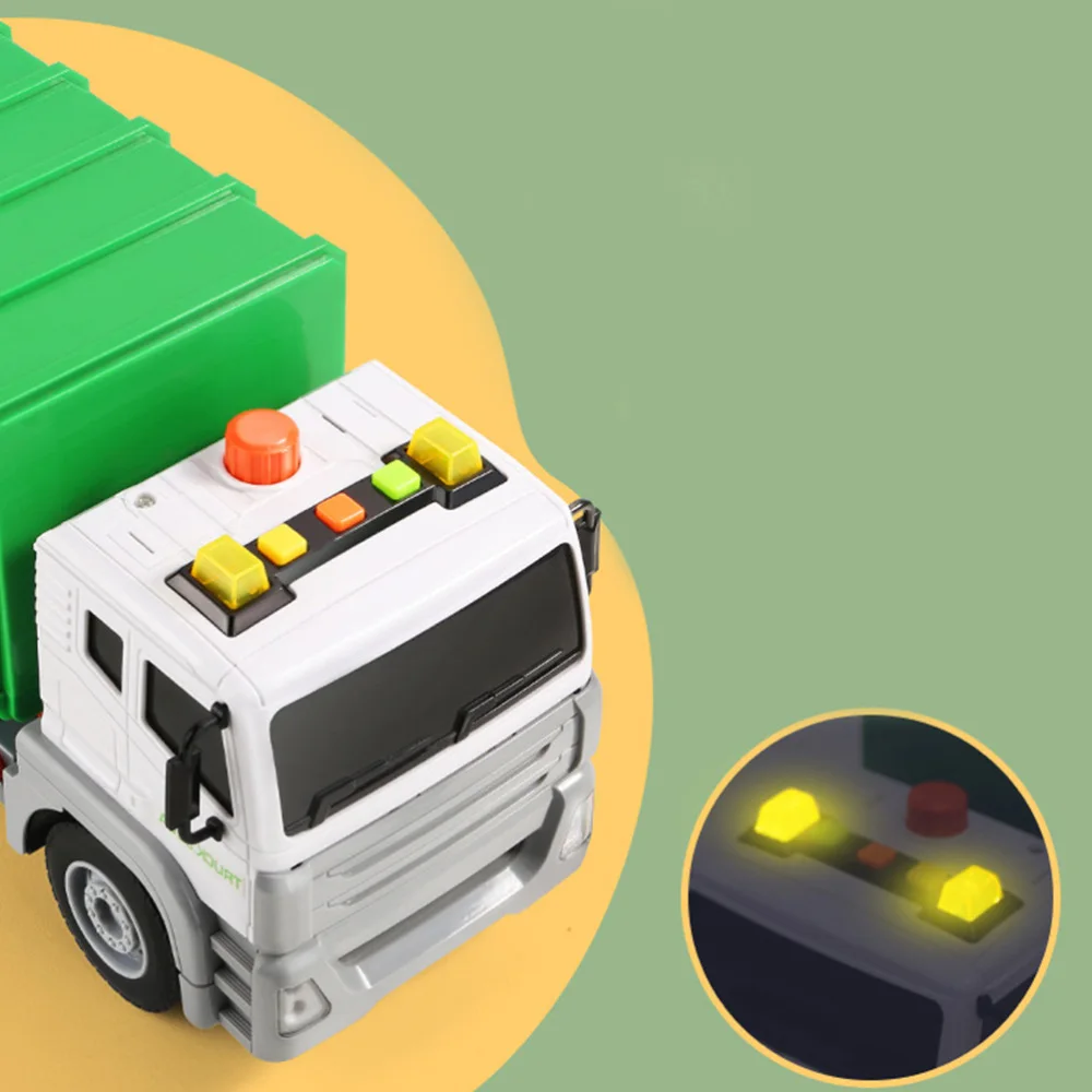 

1 Set of Funny Children Garbage Truck Toys Manual Kids Toys with 40 Cards