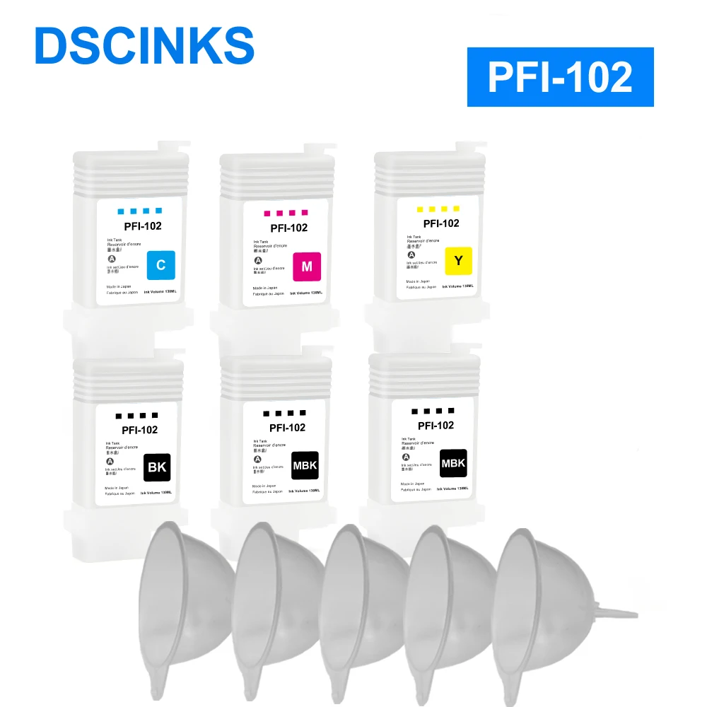 Картридж PFI102 PFI 102 для принтера Canon IPF500 IPF510 IPF600 IPF610 IPF700 IPF710 IPF605|Чернильные