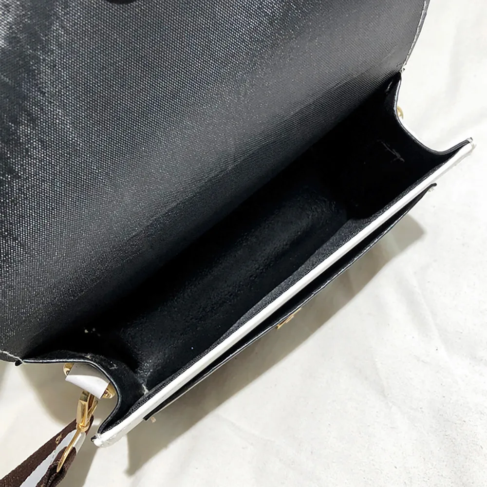 

Contrast color Leather Crossbody Bags For Women 2019 Travel Handbag Fashion Simple Shoulder Messenger Bag Ladies Cross Body Bag