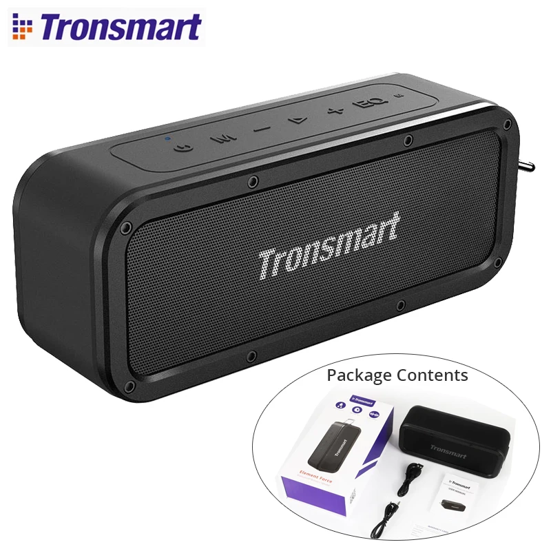 Tronsmart Force SoundPulse Bluetooth Speaker Dynamic Audio 40W 5.0 IPX7 Water Resistant Siri TWS NFC 15H Working Time | Электроника