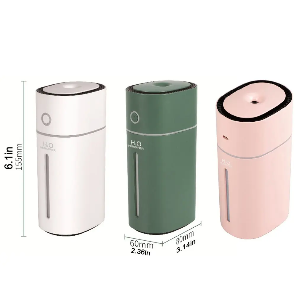 

Practical Visible Water Level Creative Colorful Light Mini Humidifier Portable Moisturizing Air Purifier