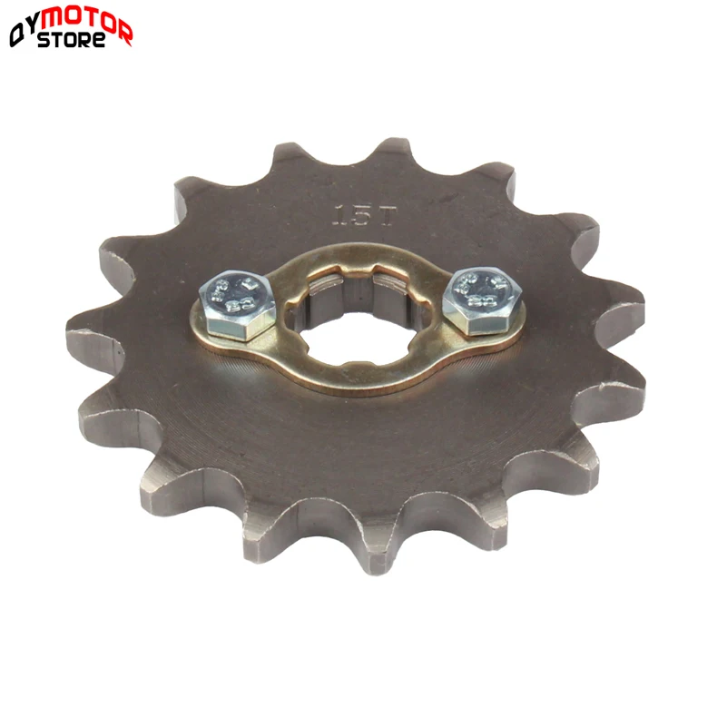 Передняя Звездочка двигателя № 530, зубцы 15T, 20 мм, с фиксаторной пластиной, медальон для цепи 530, мотоцикла, внедорожника, питбайка, квадроцикла, детали для квадроциклов
