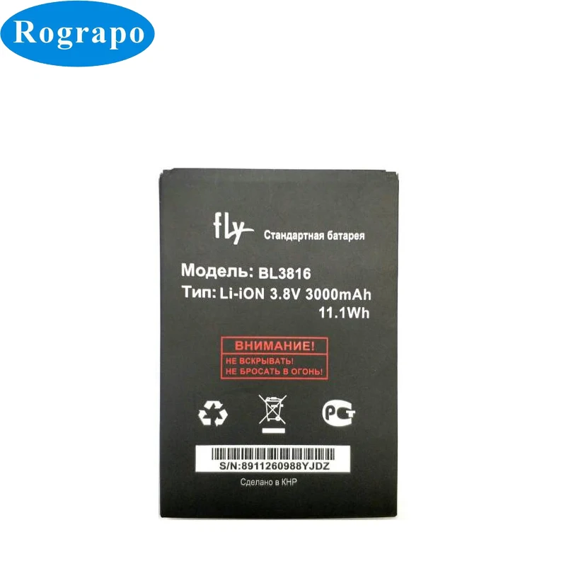 Сменный аккумулятор BL 3 8 3000 В 3816 мАч для Fly IQ4504 Quad EVO Energy 5 BL3816 аккумуляторы