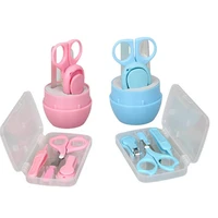4 sets of baby nail clippers baby nail clippers newborn nail clippers baby cleaning tweezers special care set storage box