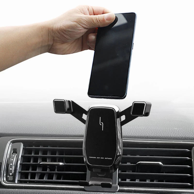 gravity car gps stand air vent clamp mobile phone holder for volkswagen vw jetta mk6 accessories 2015 2016 2017 2018 free global shipping