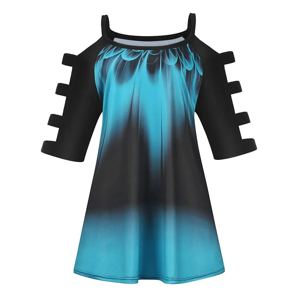 

Off Shoulder Women Tie Dye Heart Letter Print T Shirt Autumn 2021 Sexy Hollow Out Tee Fashion Casual Plus Size Loose Tops S-5XL