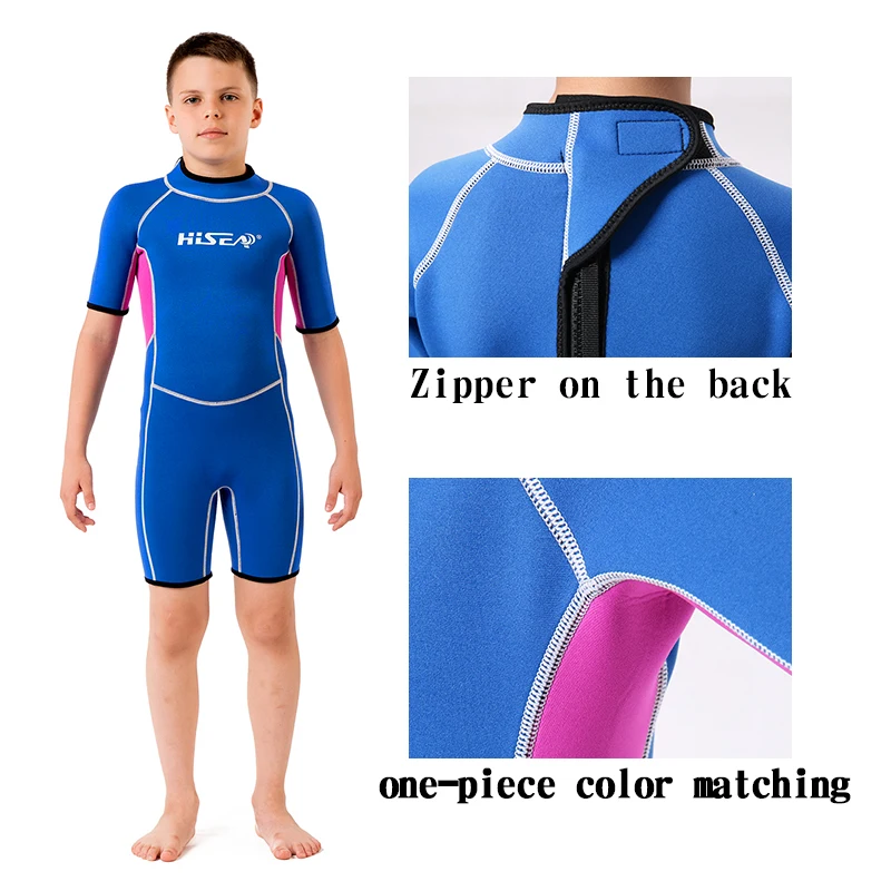 Детский купальник HISEA для мужчин и женщин Цельный Солнцезащитный костюм с