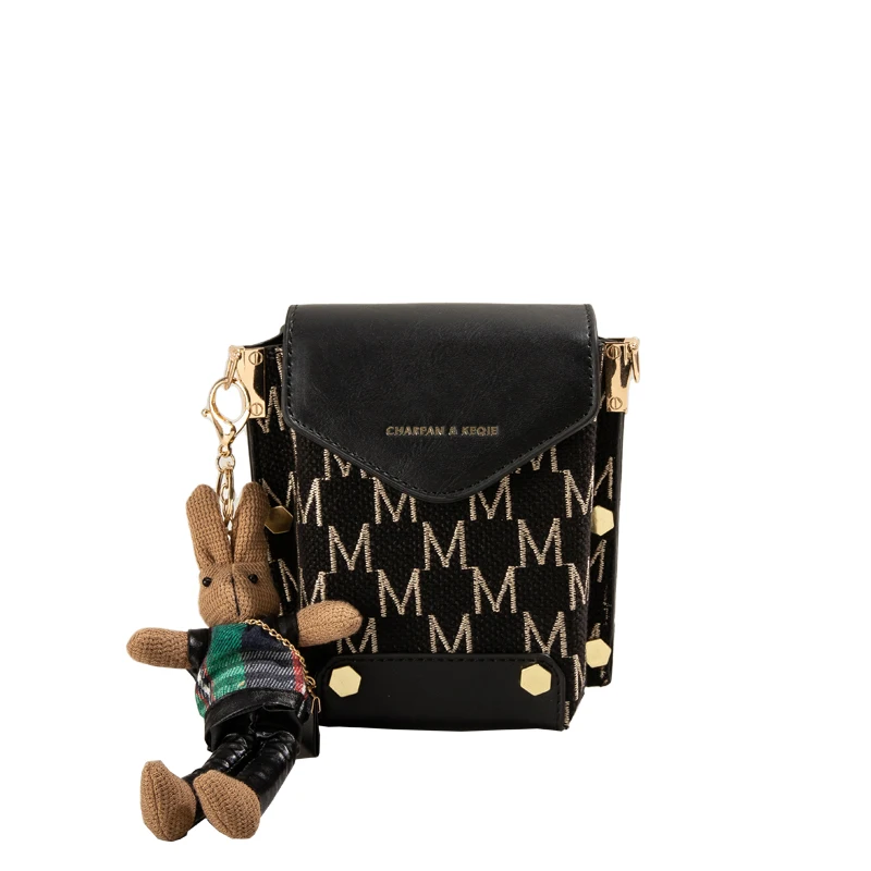 Maxdutti Ins Fashion Bag Women Blogger Messenger Bag Printing Armpit Bag Single Shoulder Chain Iphone Small Square Women's Bag