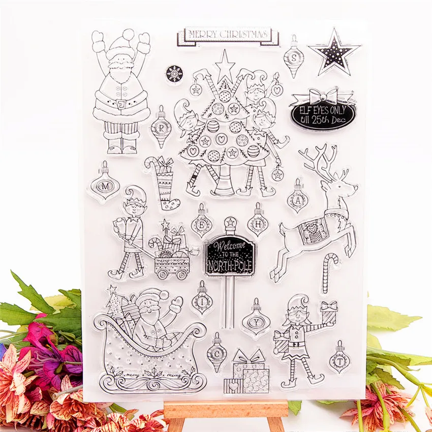 

Прозрачные штампы для ванны 16*22 см/силиконовые уплотнения, роликовый штамп для «сделай сам», скрапбукинг, фотоальбом/изготовление карт