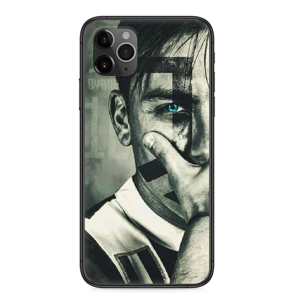 

Paulo Dybala Milan football Phone case For iphone 4 4s 5 5S SE 5C 6 6S 7 8 plus X XS XR 11 PRO MAX 2020 black cell cover