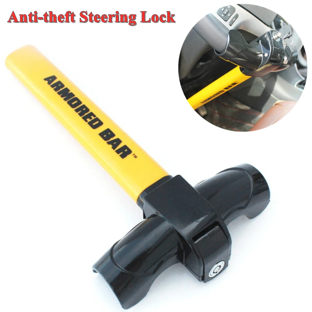 

Universal Car Steering Wheel Anti-theft Lock Auto For Toyota SUV Truck Anti-Theft Security Rotary Steering Wheel Aluminum Lock