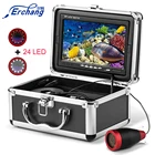 Erchang подводная рыболовная камера 7 дюймов 1000TVL 24 шт Светодиодный светильник камера рыболокатор