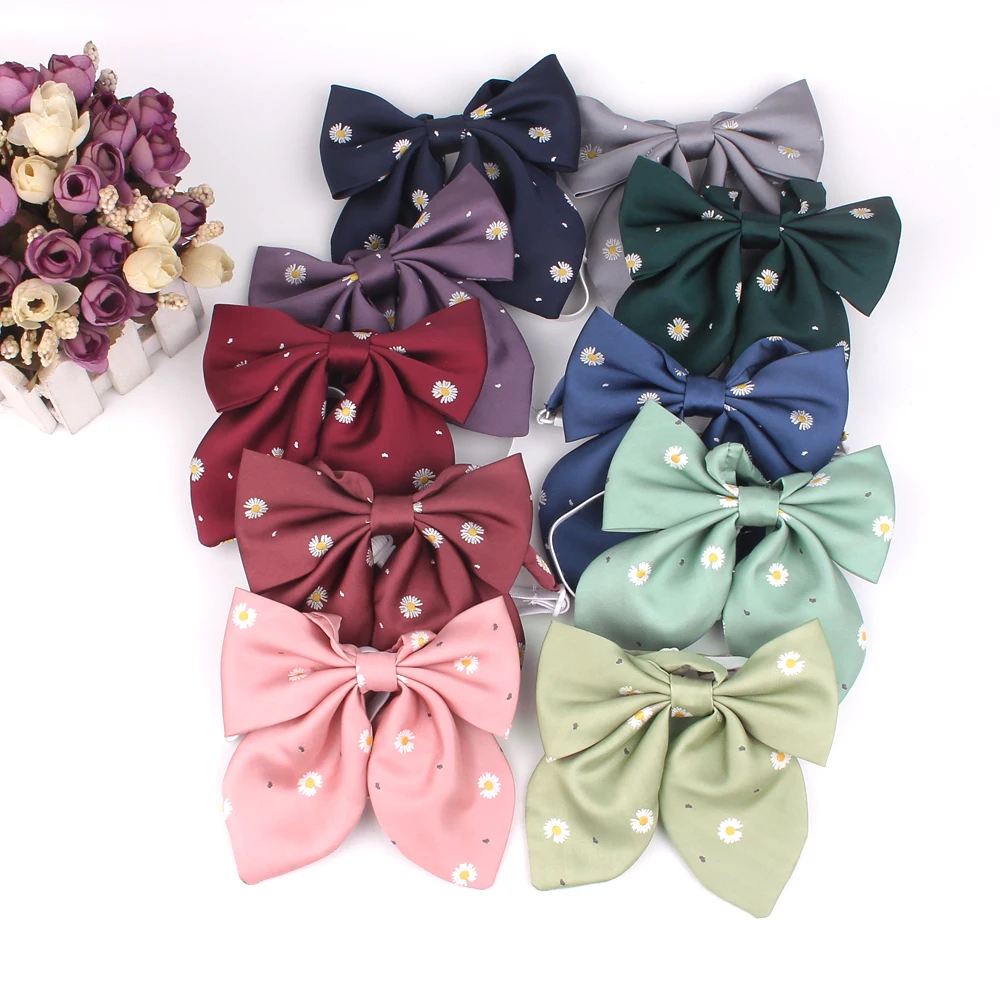 Новинка галстук-бабочка с узором Dasiy повседневный для женщин форма-бабочка