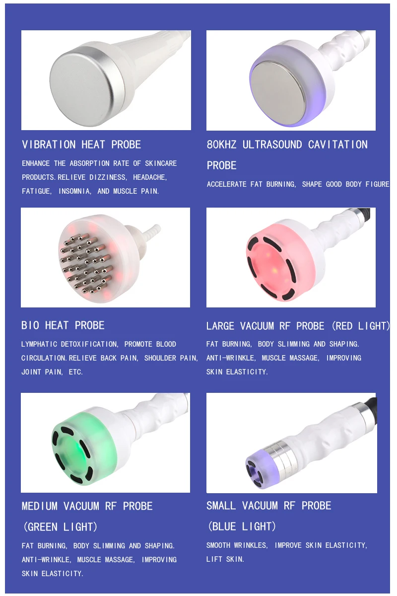 80K кавитационный радиочастотный ультразвуковой вакуумный аппарат для похудения