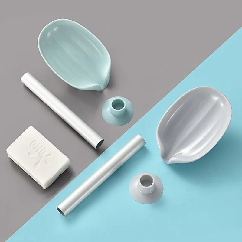 Туалетный ящик для мыла в форме листа держатель сушилка перфорированная