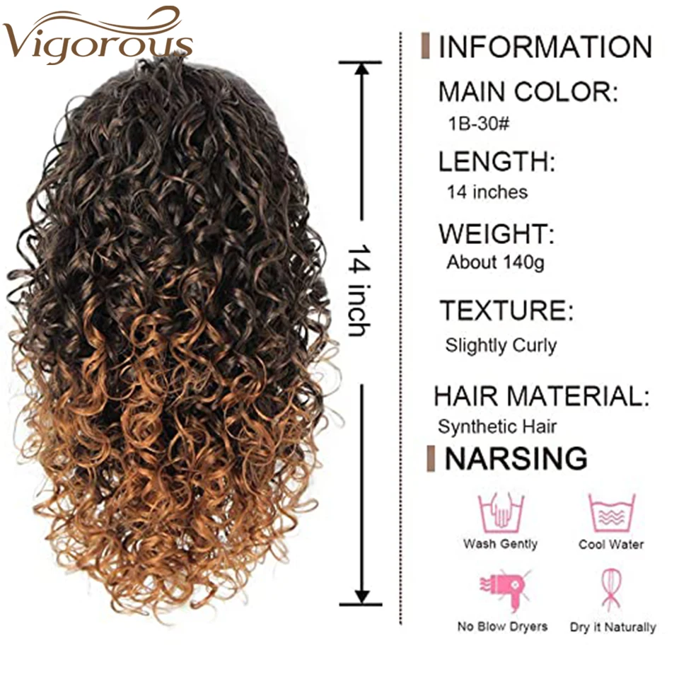 Synthetic Drawstring Puff Ponytail Afro Kinky Curly Hair Extension Synthetic Clip in Pony Tail African American Hair Extension