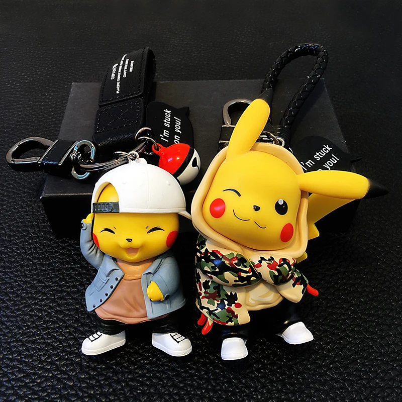 Модные игрушки покемон Японские Аниме фигурки брелок с покемоном мультфильм