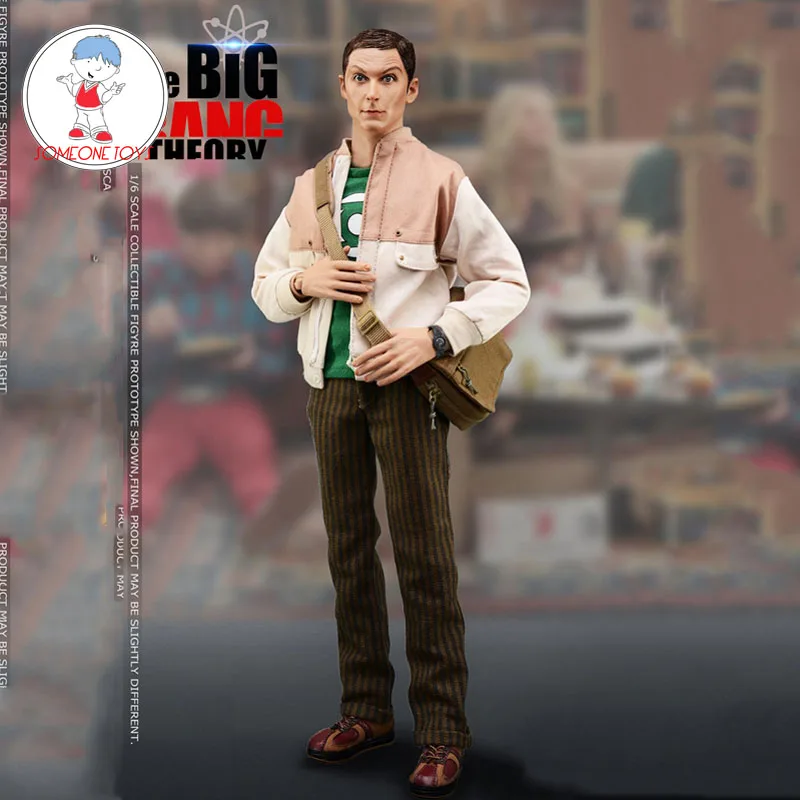 

1/6 Scale The Big Bang Theory Sheldon Lee Cooper Action Figure With 2 Head Sculpts Collection Models