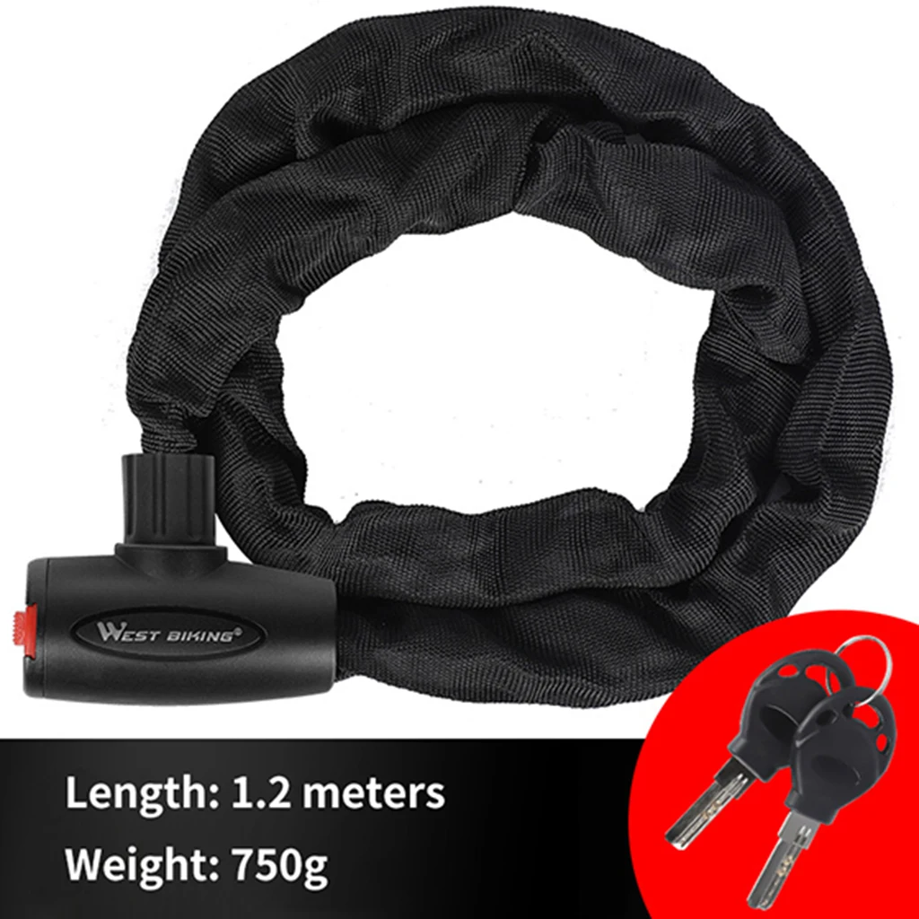 Замок цепной для мотоцикла велосипеда с нейлоновой втулкой забора ворот защитой