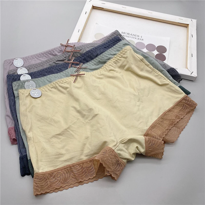 

Ice Silk Short Pants Women Seamless Boxer Women Mid-waist Boxer Femme Sexy Shorty Femme Panties Women Shorts Female Underwear