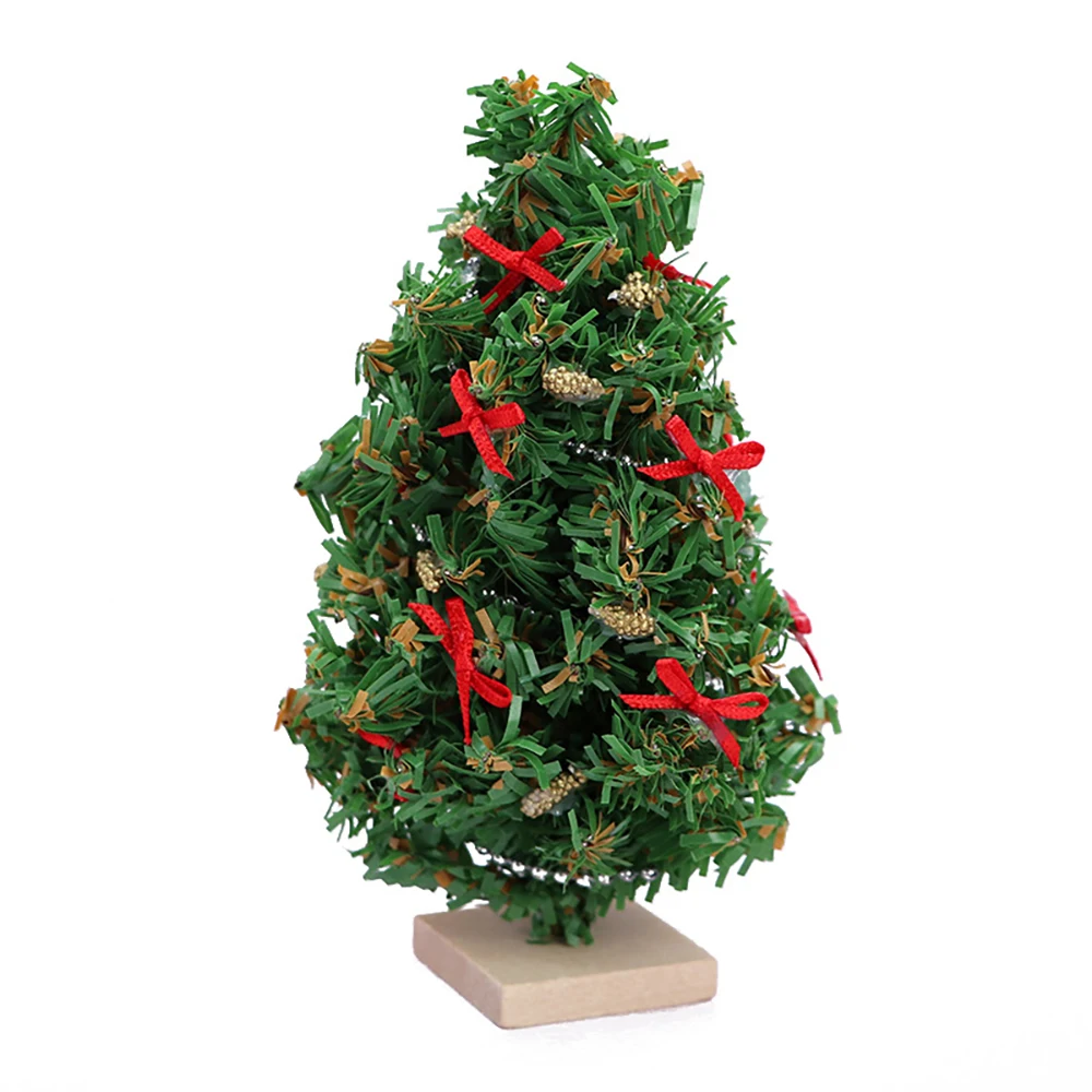 

1/12 Dollhouse Miniature Accessories Mini Christmas Tree Simulation Xmas Tree Model for Doll House Decoration ob11 bjd