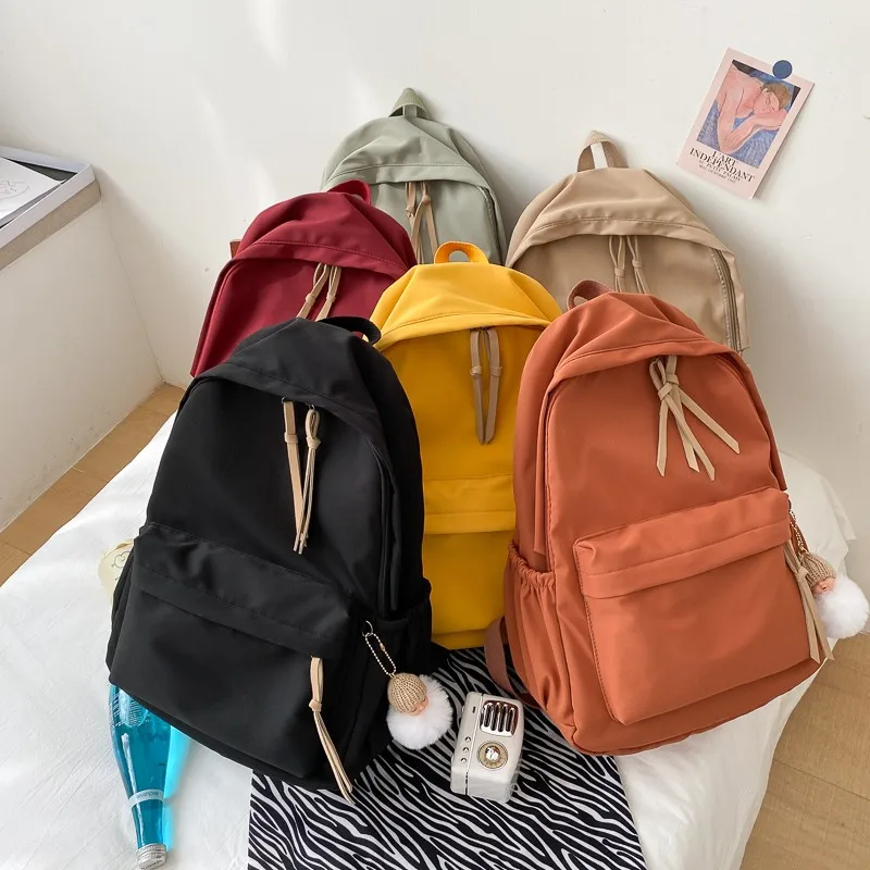 

Japanese and Korea Backpack Women Large Capacity School Backpack Canvas Rucksack For Girls Fashion Vintage Laptop Travel Bags