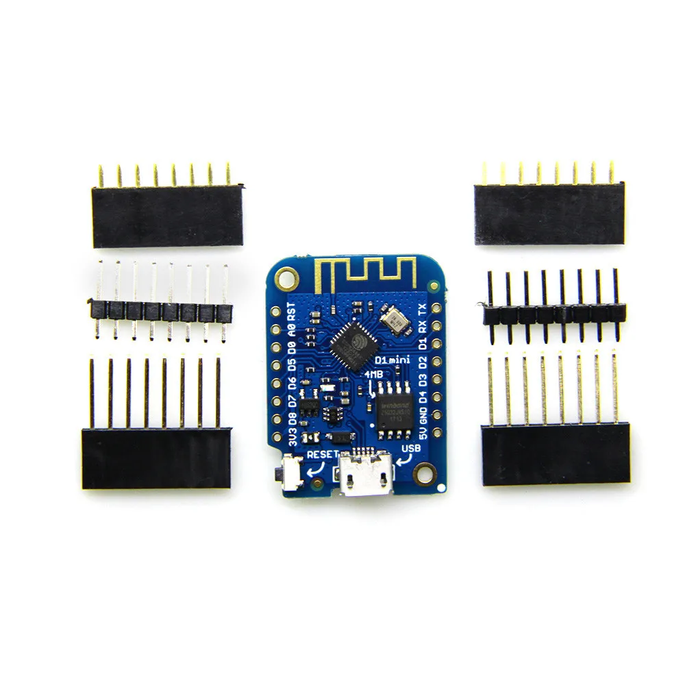ESP8266 ESP-12 CH340G CH340 V2 USB WeMos D1 Mini PRO V3.0.0 макетная плата NodeMCU Lua IOT 3 В с контактами |