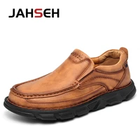 newly mens genuine leather shoes size 39 48 leather soft anti slip driving shoes lightweight men business dress platform shoes
