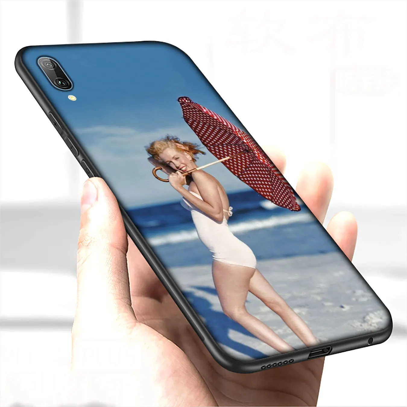 Мягкий силиконовый чехол IYICAO Мэрилин Монро для Huawei P30 P20 Pro P10 P9 Lite Mini 2017 2016 черный P