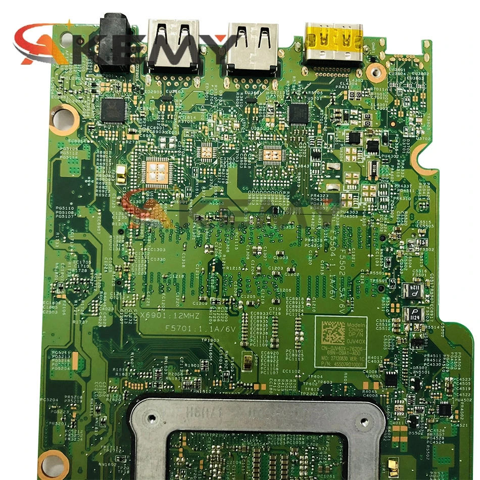 Akemy для Dell Inspiron 13 5378 5578 Материнская плата ноутбука CN-0P380W 0P380W P380W с SR2ZV I7-7500U