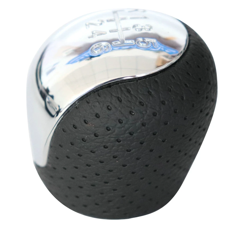SPORT Perforated Leather Gear Knob Chrome 6-Speed for Hyundai Elantra I30 IX35 Tucson | Автомобили и мотоциклы