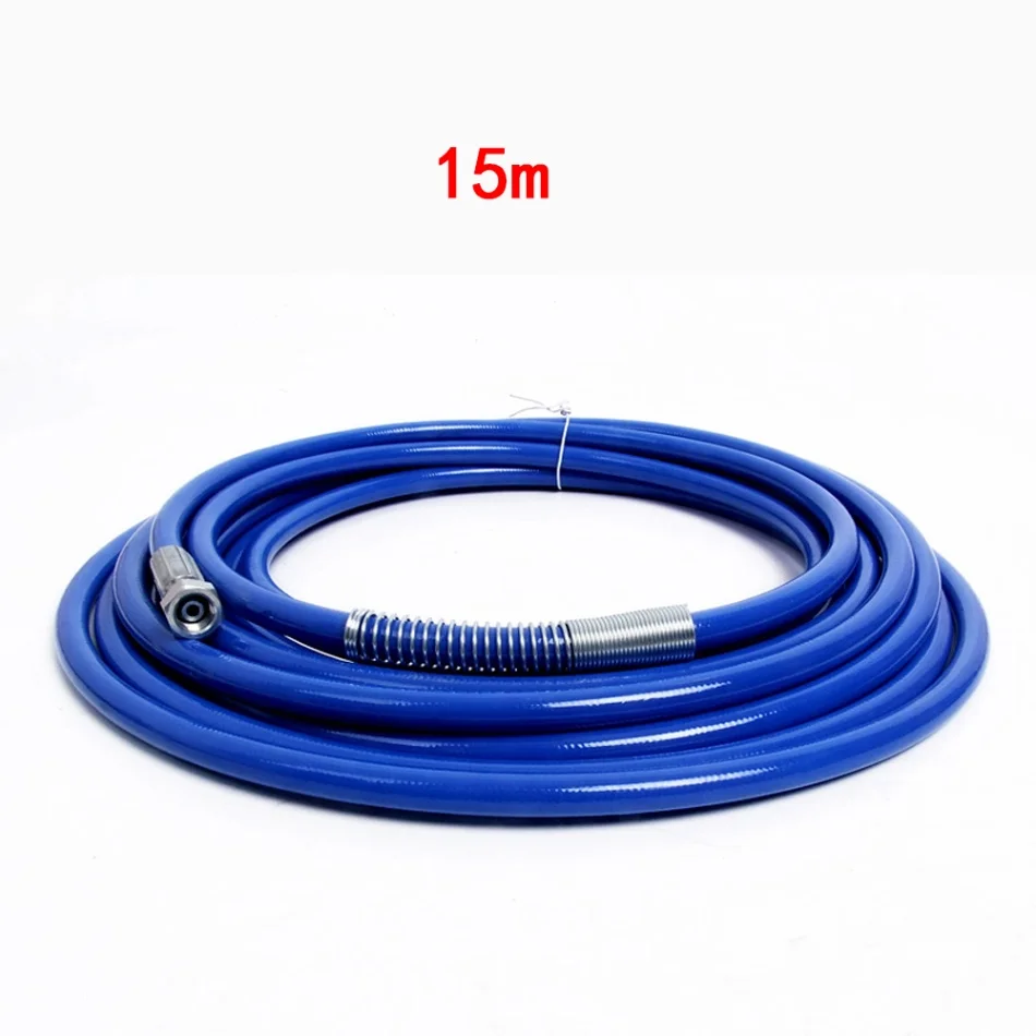 15m Blue Hose Легкий распылитель шланг безвоздушный цветной шланг высокого давления 3300Psi 15 м 7,5 м гибкий безвоздушный запасной шланг для распылителя краски - Цвет: 15m Blue Hose