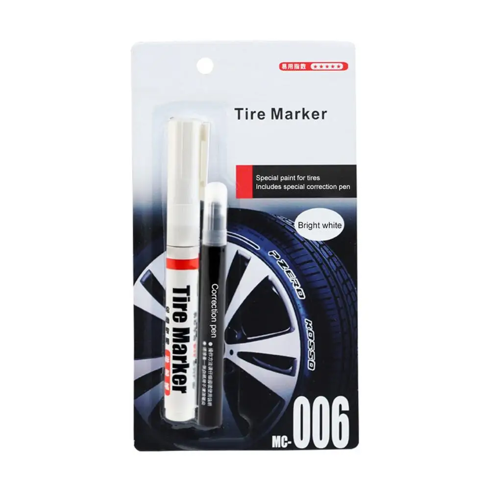 Белая Перманентная маркировочная ручка для автомобильных шин/мотоциклов краска