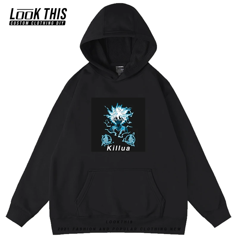 

Hunter X Hunter Japan Anime 2021 New Hoodies Streetwear Harajuku Aesthetics Hooded Childs Spring Oversized Hoodie Sweatshirts