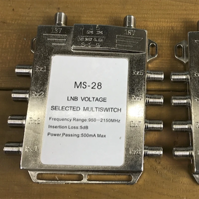 Portable 2in 8Out Satellite Signal Multiswitch 950-2150MHz LNB Voltage Selected Switch Low Loss Receiver | Строительство и ремонт
