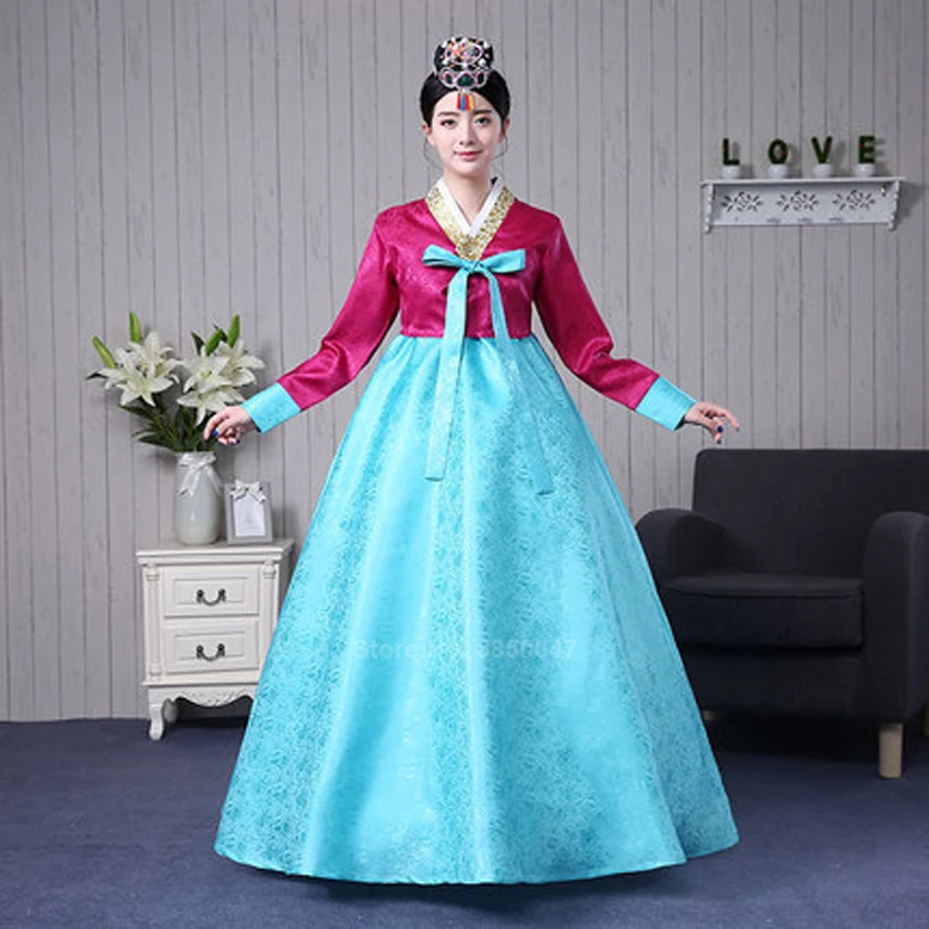 2021 традиционная корейская одежда Hanbok для невесты благородные женские старинные