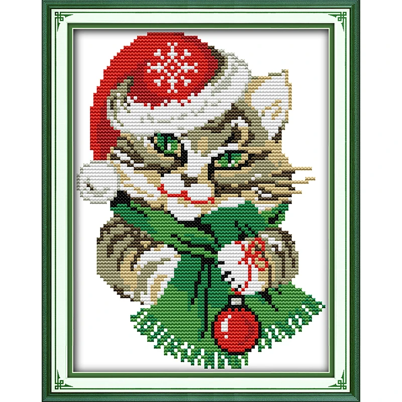 

Everlasting Love Christmas Ecological Cotton Chinese Cross Stitch Kits Counted Stamped 14CT And 11 CT New Year Sales Promotion