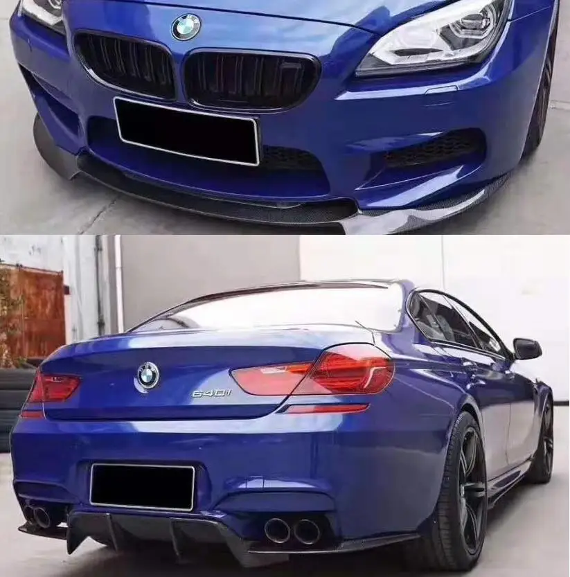 

REAL CARBON FIBER Front Bumper Lip Spoiler Rear Trunk Diffuser Side Body Skirt FOR BMW F06 F12 F13 M6 640i 650i 2012-2019 YEAR