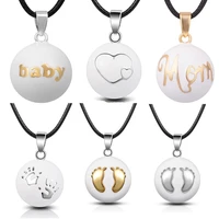 eudora maternity jewelry mix styles white chime bola pendant angel caller necklace jewelry for pregnant women n14nb w