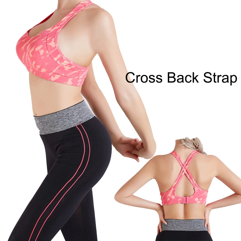Профессиональный спортивный бюстгальтер для женщин бега фитнеса тренировок