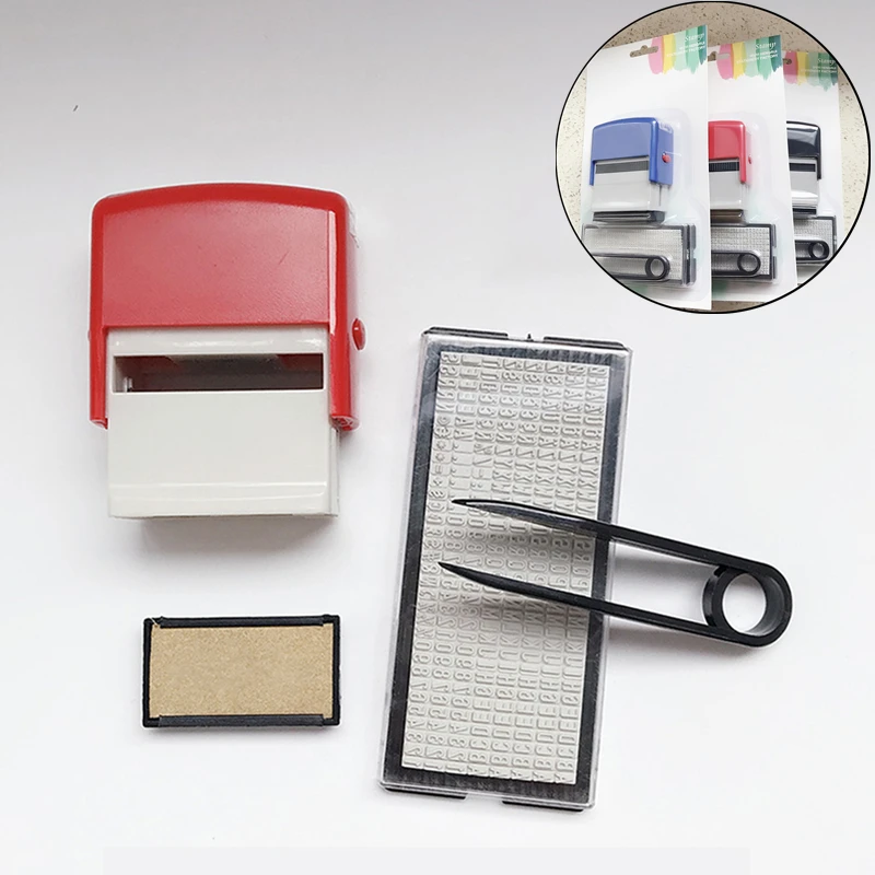 

Rubber Stamp Kit DIY Custom Personalized Self Inking Business Address Name Number Letter Stamp Handicrafts Printing Rubber Stamp
