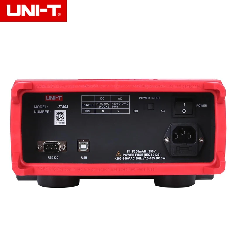 UNI-T UT803 настольный цифровой мультиметр Вольт Ампер Ом Емкость Темп тестер