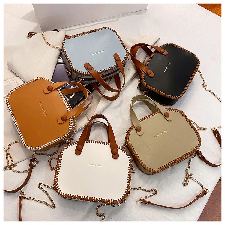 New Arrival Vintage Retro Handbag DIY Handmade PU Material Set Backpack Phone Bag Accessories For Women Handbag
