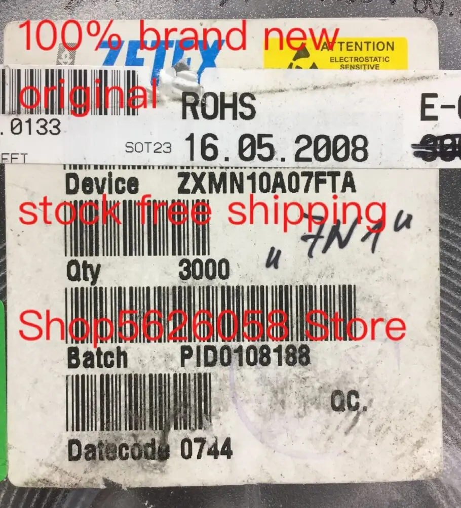 ZXMN10A07FTA SOT23 100% новый оригинальный Бесплатная доставка 50 шт./лот в наличии|Умные