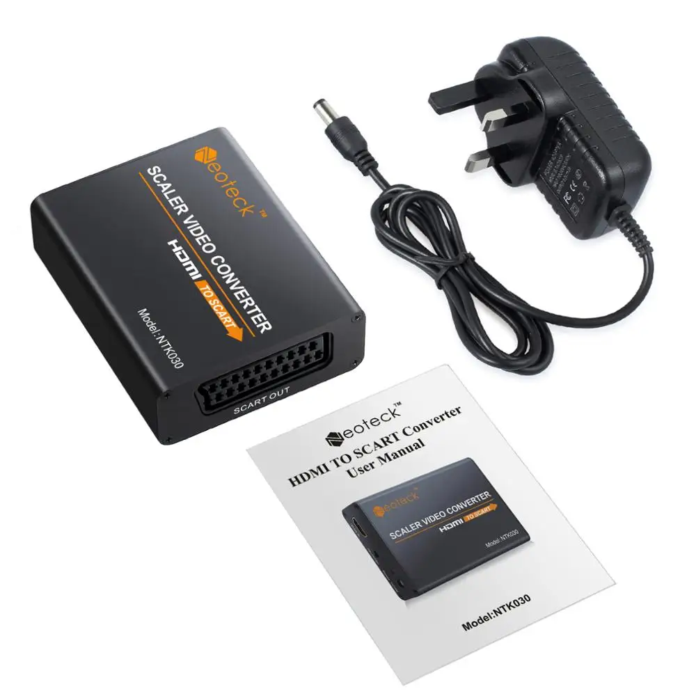 PROZOR алюминиевый HDMI к SCART конвертер 1080P Scart адаптер видео стерео аудио с адаптером