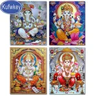 Платье India Elephant Бог живопись с ганешей отличительные картина полный плацукруглый 5D Алмазная мозаика рукоделие картина,