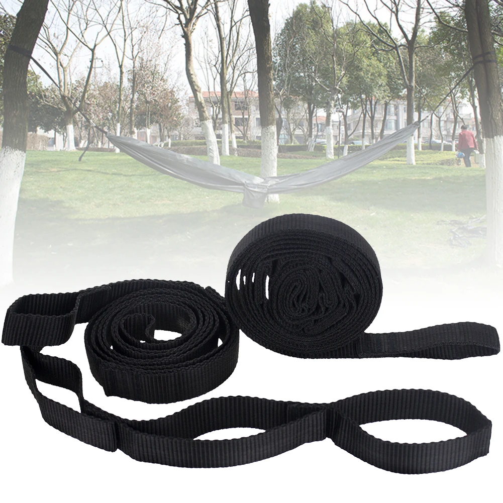 

2Pcs 200cm Garden Camping Hiking Hammock Strap Adjustable Tree Hanging Portable Aerial Outdoor Park Yoga Tied Rope Accessories